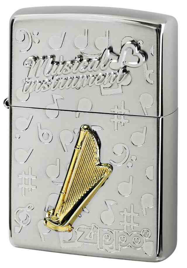 Zippo ジッポライター Musical instrumet 楽器 WNS-ハープ メール便可 