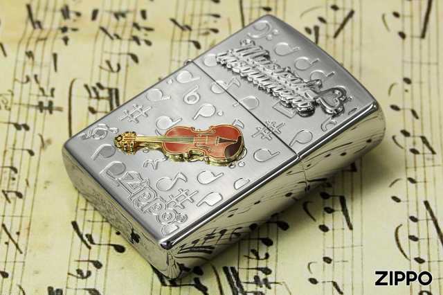 Zippo ジッポライター Musical instrumet 楽器 WNS-バイオリン メール