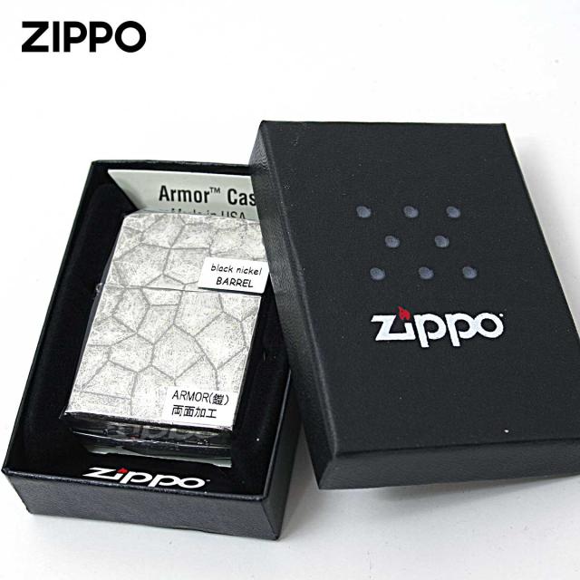 Zippo ジッポライター アーマー 隕石 ネオ メテオ ブラックニッケル バレル加工 BNB メール便専用商品_4