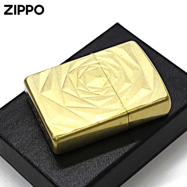 Zippo ジッポライター アーマー ローズ 薔薇 バラ ブラス バレル加工 ARMOR Shimmer Rose Bバレル メール便専用商品