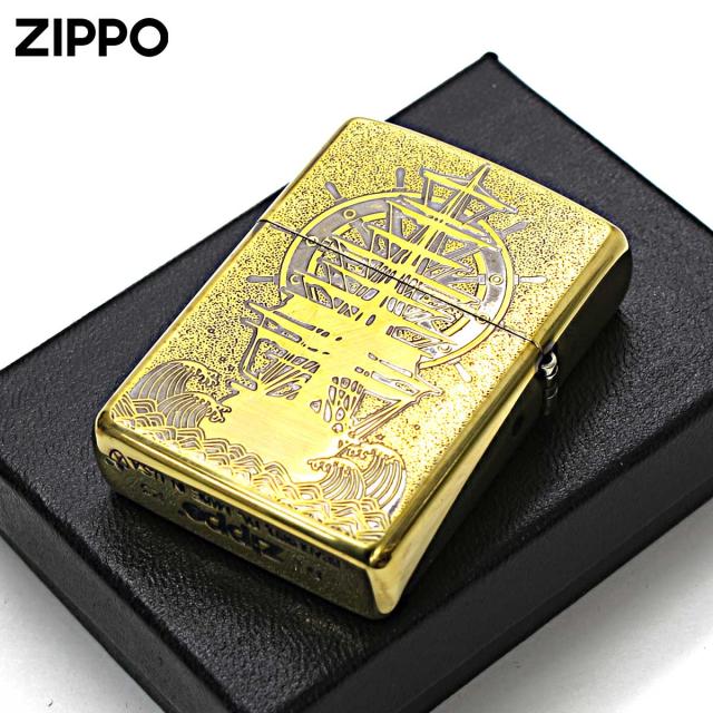 Zippo ジッポライター アーマー シェル 貝 地図 ワールドマップ ARMOR SHELL WORLD MAP ブラスいぶし BO メール便専用商品_1