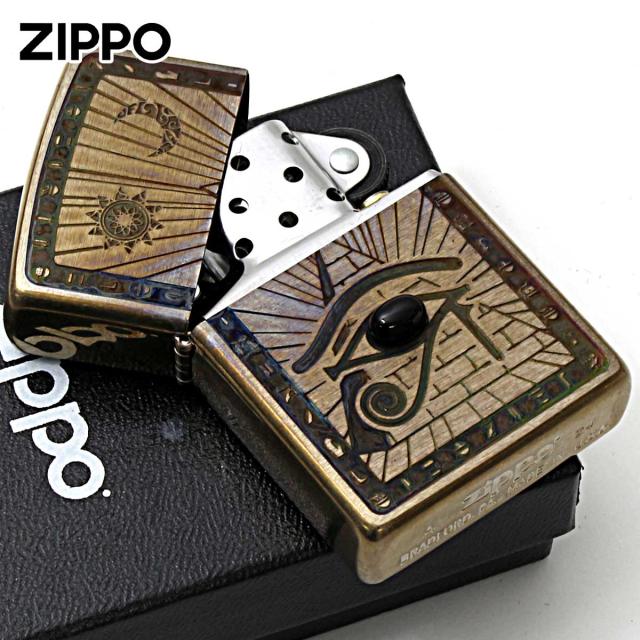 Zippo ジッポライター ビンテージ風 ユーズド エジプト神話
