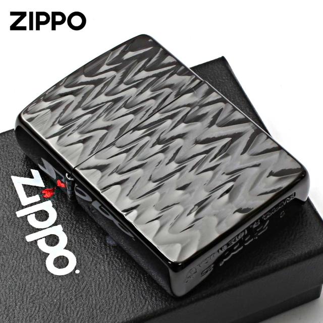 Zippo ジッポライター アーマー 彫刻 RIP 模様 両面加工 チタニュームコーティング ブラック 62TIBK-RIP メール便専用商品