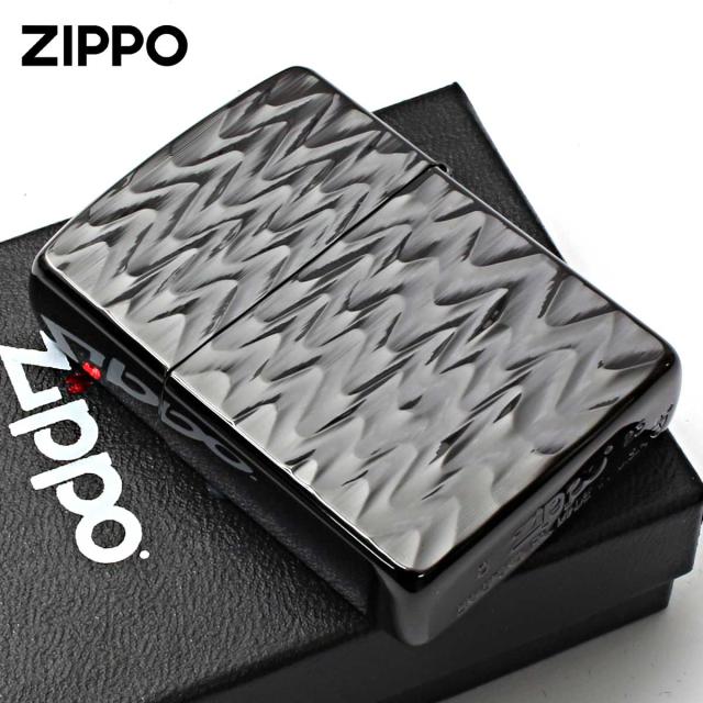 Zippo ジッポライター アーマー 彫刻 RIP 模様 両面加工 チタニュームコーティング ブラック 62TIBK-RIP メール便専用商品_1