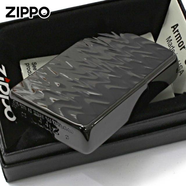 Zippo ジッポライター アーマー 彫刻 RIP 模様 両面加工 チタニュームコーティング ブラック 62TIBK-RIP メール便専用商品_3