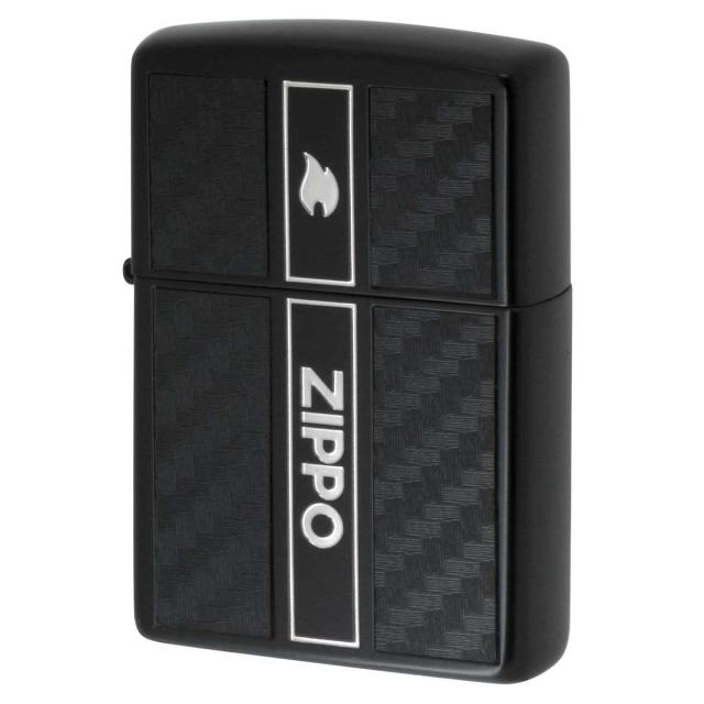 Zippo ジッポライター カーボン 炎 アイコンフレーム ジッポ ロゴ ブラック CARBON SERIES Ver.2 2BK-BKCAEBONZ プレゼント 贈り物 男性 かっこいいの通販は