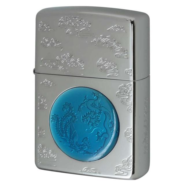 Zippo ジッポライター 限定1,000個 アジア限定 旧正月 龍 ドラゴン 干支モデル THE YEAR OF DRAGON COLLECTIBLE MODEL 銀メッキ ブルーエポ CZA-3-27B プレゼント 贈り物 男性 女性 高級の通販は 16,088円