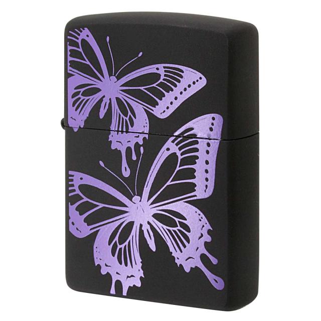 Zippo ジッポライター 蝶々 バタフライ パープル Butterfly Series 2BTF-PURPLE プレゼント 贈り物 女性 かわいい メール便可の通販は