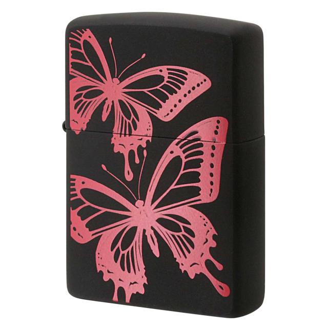 Zippo ジッポライター 蝶々 バタフライ レッド Butterfly Series 2BTF-RDE プレゼント 贈り物 女性 かわいい メール便可の通販は
