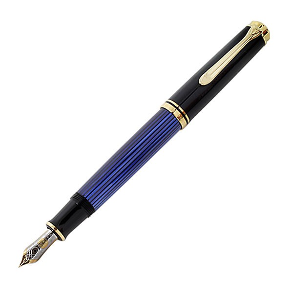 ペリカン Pelikan スーベレーン M600 ブルー縞 万年筆 即日 名入れ可 送料無料