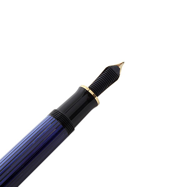 ペリカン Pelikan スーベレーン M600 ブルー縞 万年筆 即日 名入れ可 送料無料