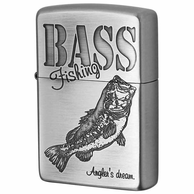 Zippo ジッポライター 釣り 魚 バス BASS 釣道 ニッケル古美 Fishing way ブラックバス プレゼント 贈り物 男性 かっこいいの通販は