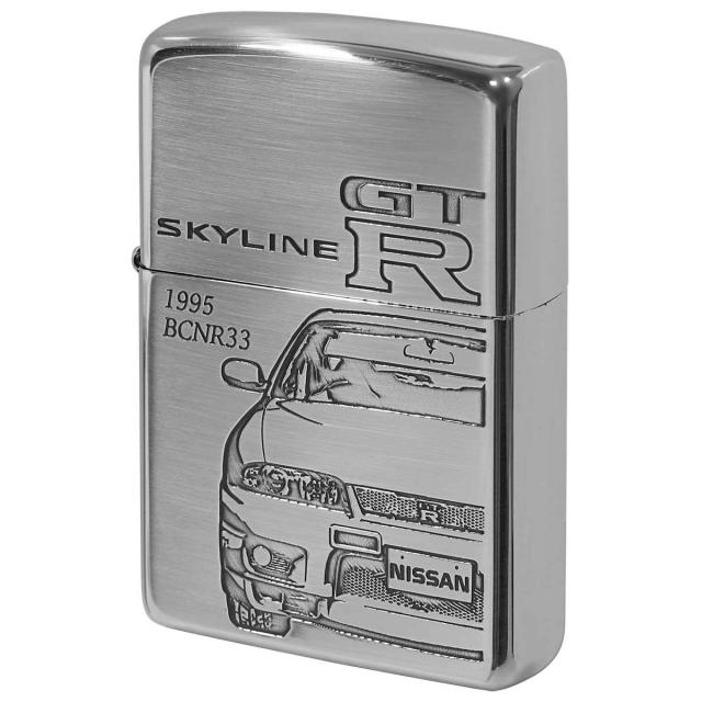 Zippo ジッポライター スカイライン GT-R 日産 自動車 NISSAN SKYLINE オフィシャルライセンス品 BCNR33 プレゼント 贈り物 男性 かっこいい 公式の通販は