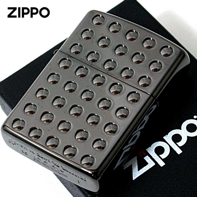 Zippo ジッポライター アーマー シャインレンズカット ブラックニッケル ARMOR Shine Lens Cut BNC メール便専用商品