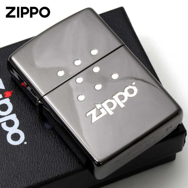 Zippo ジッポライター ZIPPO パッケージデザイン 両面加工 ブラックニッケル 200 メール便専用商品