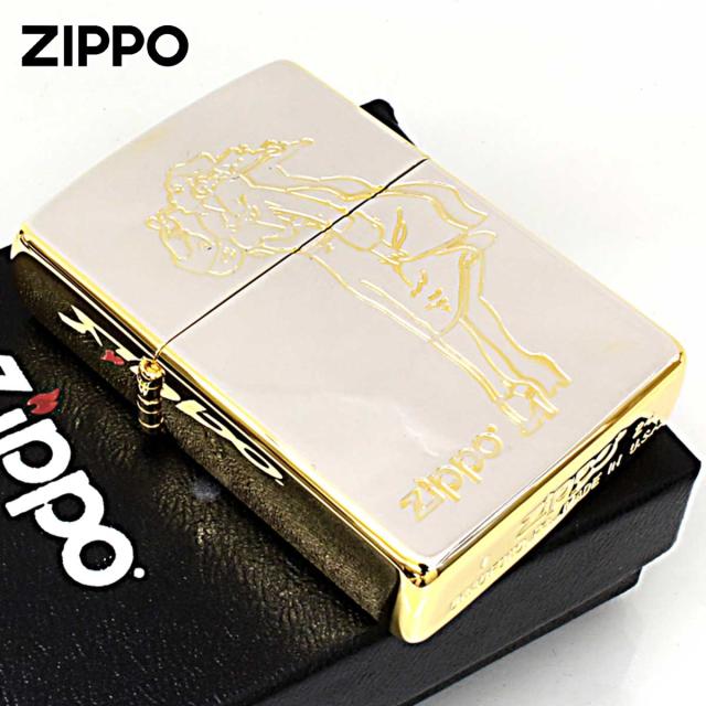 Zippo ジッポライター クラシカル ウインディ Windy シルバー ゴールド コンビミラー SG メール便専用商品