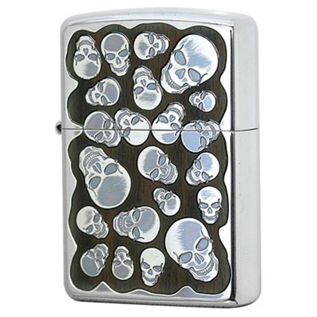 Zippo ジッポライター スカル ドクロ 骸骨 ウッド 木 Random Skull Wood RSW-B プレゼント 贈り物 男性 かっこいいの通販は 8,580円