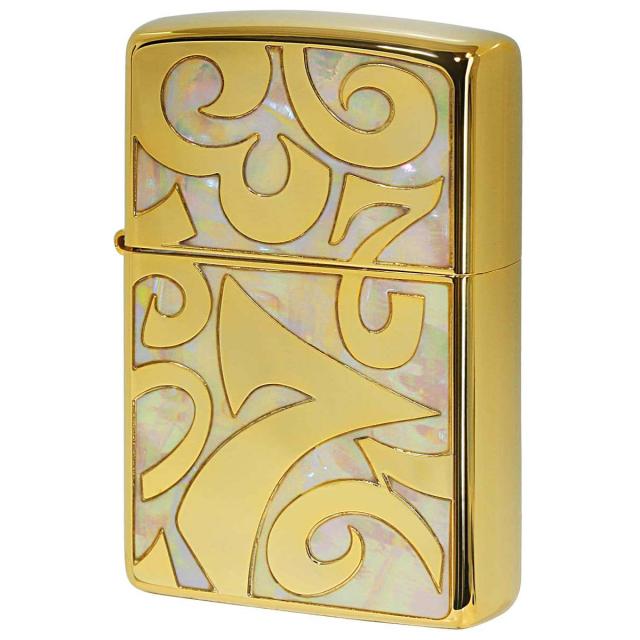 Zippo ジッポライター シェル 貝 インレイ 象嵌 ダイアル 数字 ナンバー ゴールド ホワイト SHELL DIAL D SCZ-GWH プレゼント 贈り物 女性 シンプルの通販は