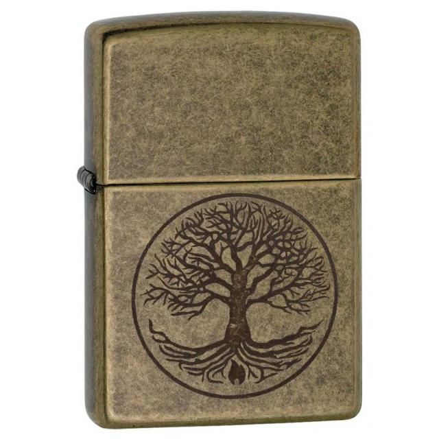 Zippo ジッポライター 聖書 生命の樹 Tree of Life Antique Brass アンティークブラス 29149 プレゼント 贈り物 男性 女性 かっこいい USAモデル メール便可の通販は