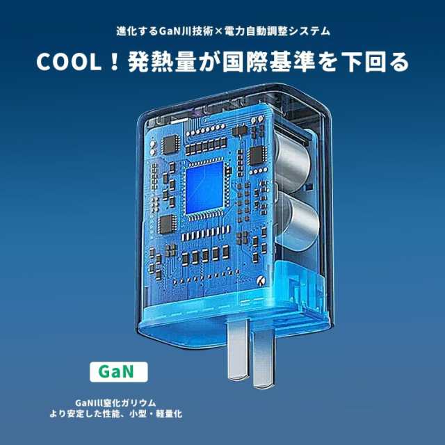 Vipanda PD 充電器 65w [新登場進化超軽量・極小型] type-c usb 三台