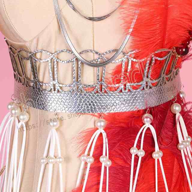 Red Cage Harness Bra
