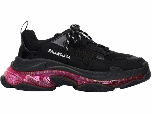 【即日発送】バレンシアガ トリプル BALENCIAGA メンズ スニーカー 【 TRIPLE S CLEAR SOLE NEON PINK BLACK 】