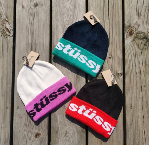 STUSSY HELVETICA JACQUARD BEANIEステューシー ニット帽 ビーニー 