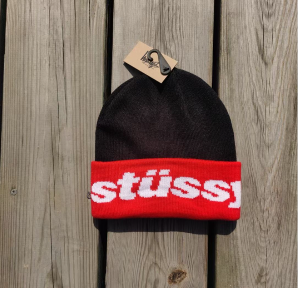 STUSSY HELVETICA JACQUARD BEANIEステューシー ニット帽 ビーニー 