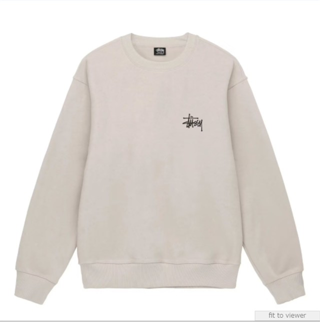 ステューシー BASIC STUSSY CREW SWEAT-