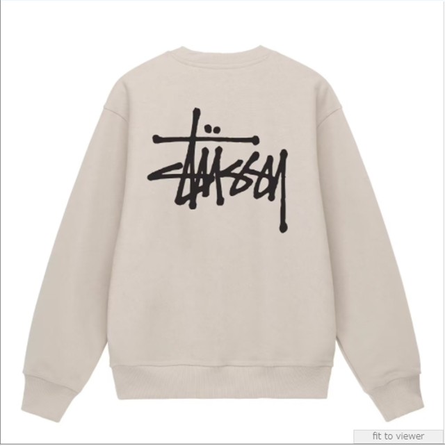 ステューシー BASIC STUSSY CREW SWEAT 1914500 裏起毛 トレーナーの