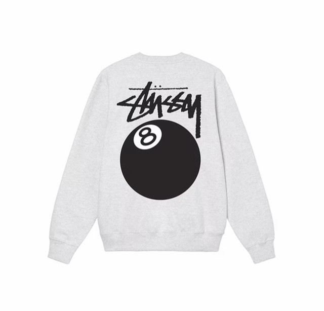 STUSSY 8 BALL CREW (1914749) ステューシー 裏起毛 スウェット