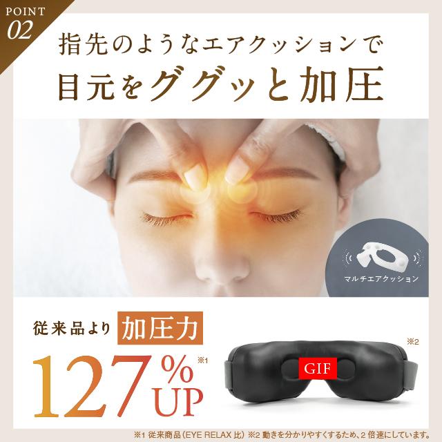 寝落ちする人が続出のホットアイマスク アイマッサージャー NIPLUX EYE RELAX S アイリラックスエス 美顔器 目元エステ器 目元マッサージャー マッサージ器 充電式 コードレス USB充電 小型 プレゼント ギフト マッサージ機器 温熱 加圧 睡眠グッズ 実用的 女性 男性_9