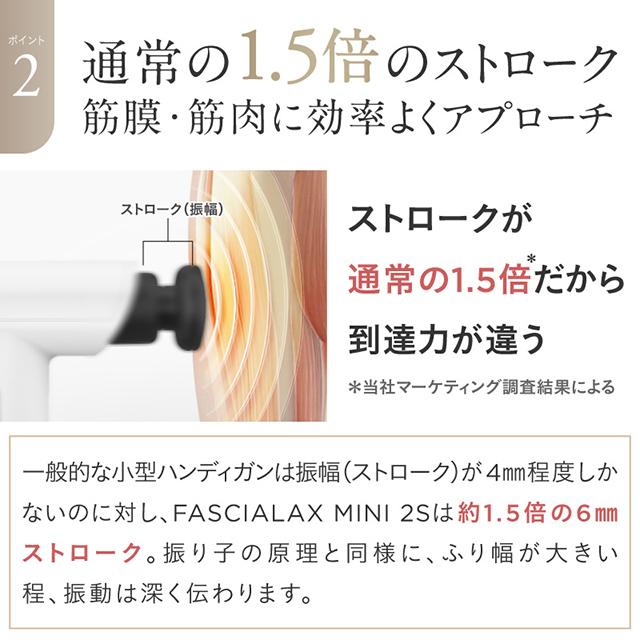 マッサージガン 軽量 マッサージ器 小型 NIPLUX FASCIALAX MINI 2S ハンディマッサージャー プレゼント ギフトの通販は