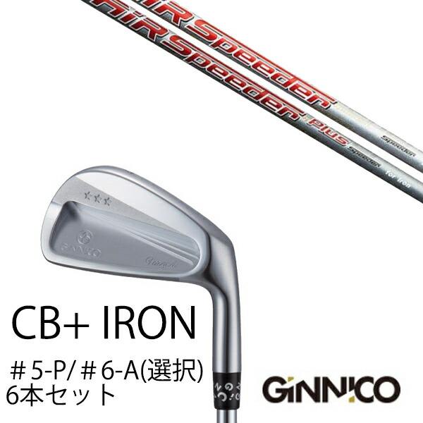 6本セット イオンスポーツ ジニコ GINNICO CB+ Iron #5-P ＃6-A 番手選択 エアスピーダー エアスピーダープラス アイアン フジクラ EONSPORTS