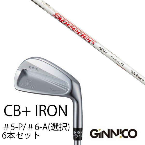 6本セット イオンスポーツ ジニコ GINNICO CB+ Iron #5-P ＃6-A 番手選択 Speeder 45i スピーダー45i フジクラ EONSPORTSの通販は