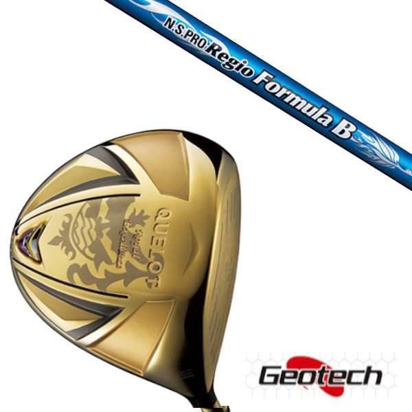 ジオテックGeotech QUELOT RE18α-SPEC GOLD Version ドライバー N.S.PRO Regio Formula B シャフトヘッドカバー付