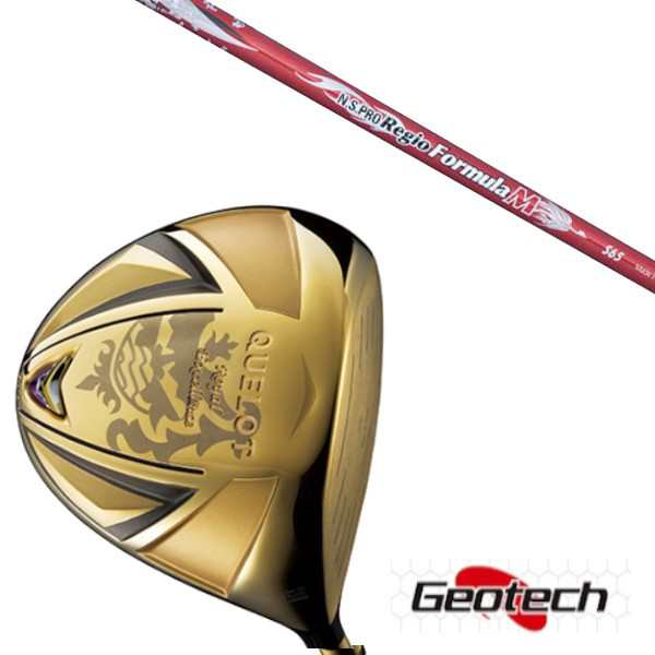 ジオテックGeotech QUELOT RE18α-SPEC GOLD Version ドライバー N.S.PRO Regio Formula M シャフトヘッドカバー付