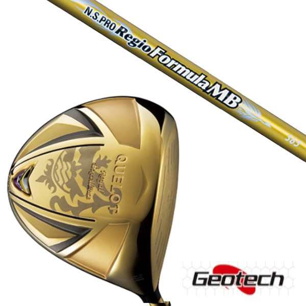 ジオテックGeotech QUELOT RE18α-SPEC GOLD Version ドライバー N.S.PRO Regio Formula MB シャフトヘッドカバー付