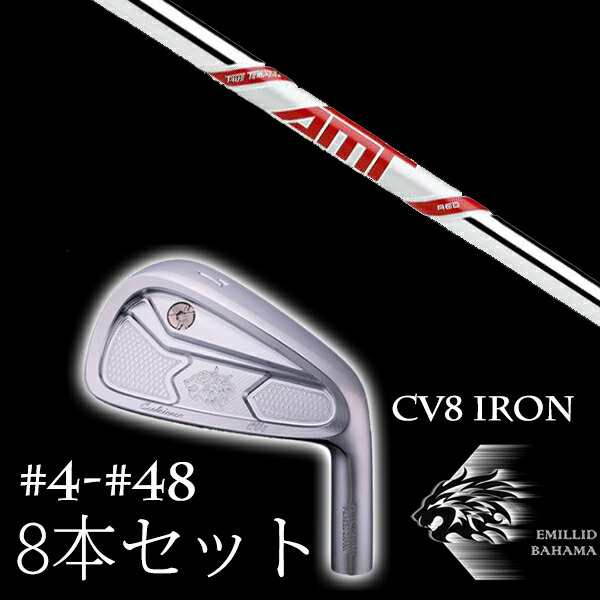 8本セット エミリットバハマ カールヴィンソン CV8アイアン #4-#48 ダイナミックゴールド DG AMT RED AMTレッド  トゥルーテンパー EMILLI ゴルフ