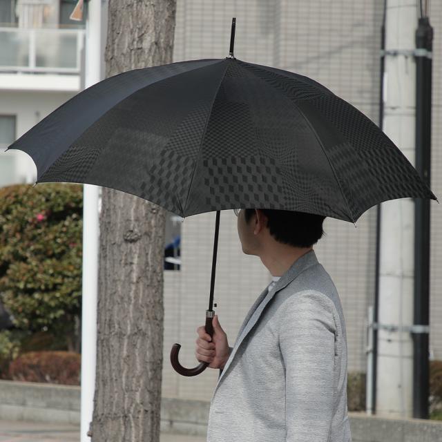 前原光榮商店 紳士用傘 長傘 男性用 雨傘 高級ジャンプ傘 8本骨 日本製 