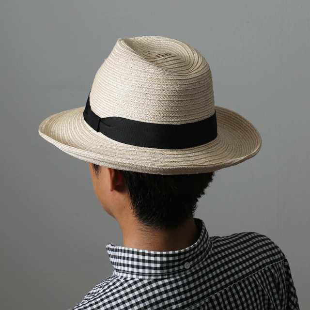 レビューでポイント5％付与 マニラ麻製 パナマ帽風 高級中折帽子 ...