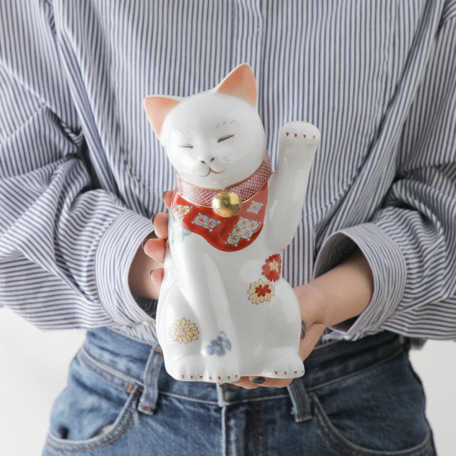 賞美堂 miw みゅう「親」菊S1440 撫子S1442 椿有田焼 招き猫