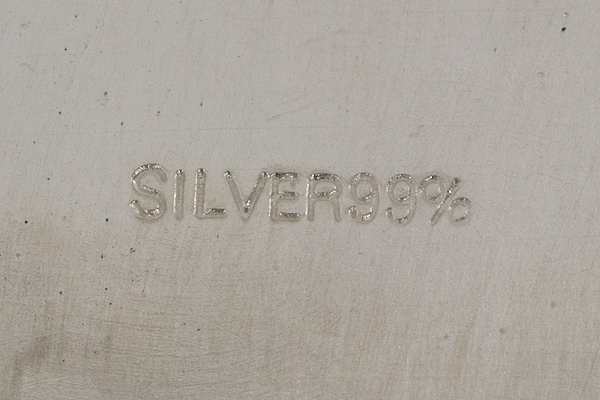 SILVER99％ 銀製 食器セット 蓋付き 器 スプーン セット 緑 グリーン シルバー 中古