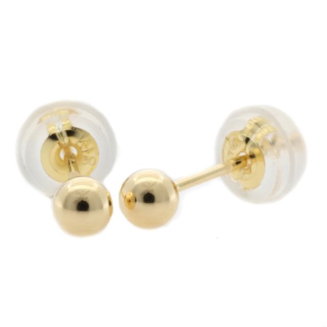 丸玉 3mm ボール ピアス 18金 K18ゴールド レディース 新品 R&Kリサイクルキング