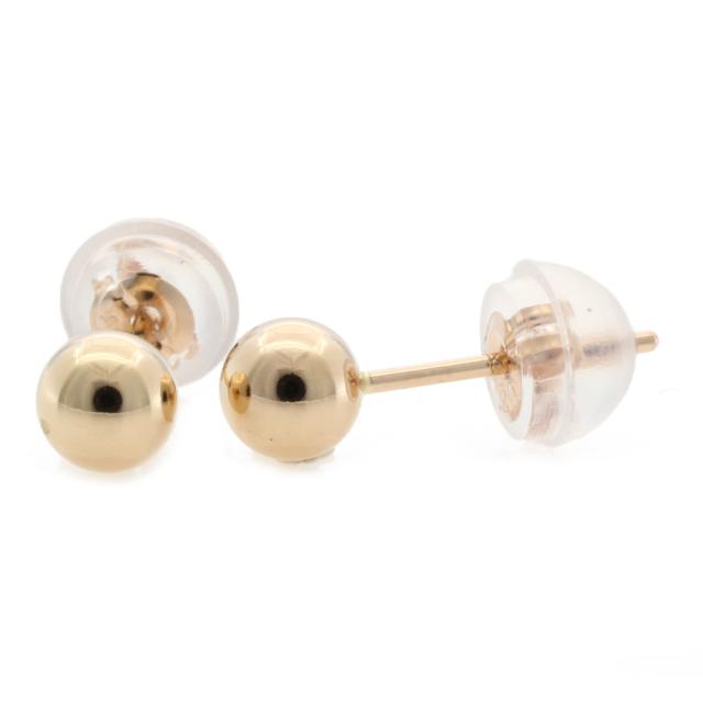 丸玉 4ｍｍ ボール ピアス 18金 K18ピンクゴールド レディース   新品 R&amp;Kリサイクルキング