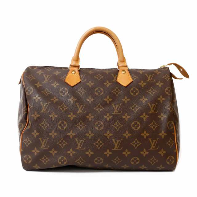 ルイヴィトン LOUIS VUITTON スピーディ35 モノグラム ボストンバッグ ブラウン レディース 中古