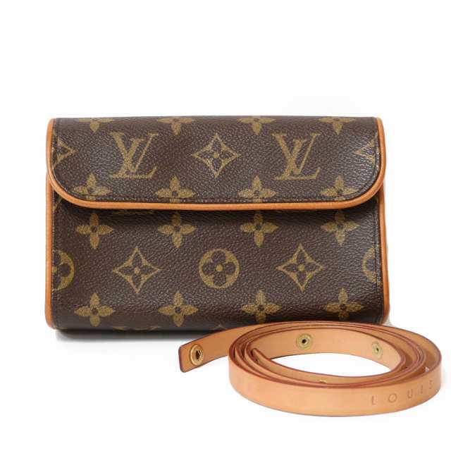 ルイヴィトン LOUIS VUITTON ポシェットフロランティーヌ モノグラム ウエストバッグ ブラウン レディース 中古