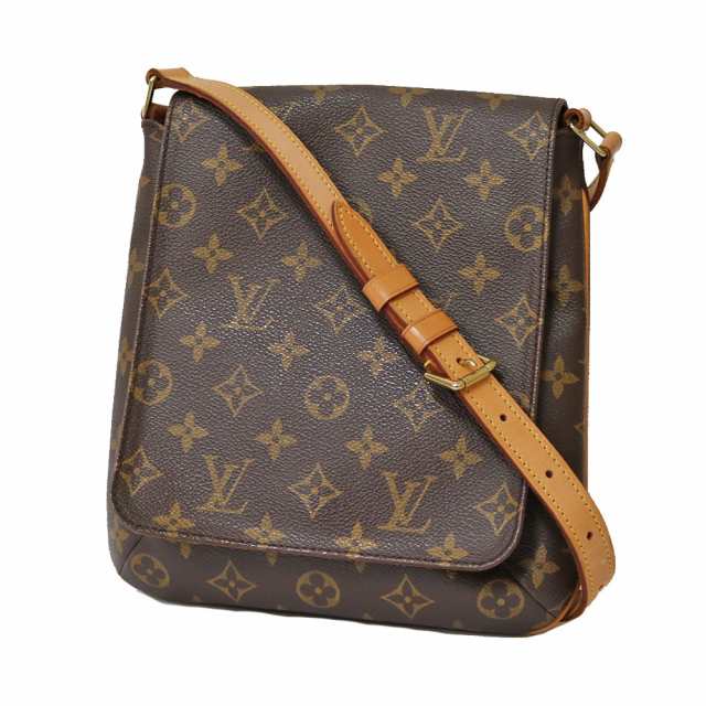 ルイヴィトン LOUIS VUITTON ミュゼットサルサ モノグラム ショルダーバッグ ブラウン レディース 中古