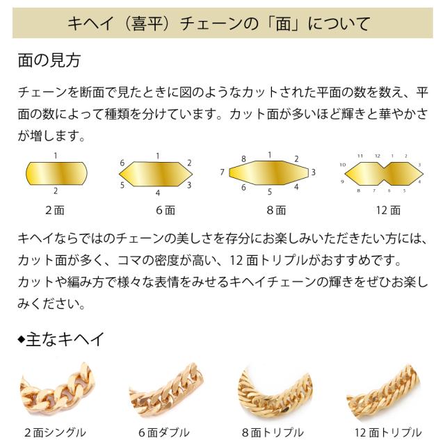 喜平 ネックレス 約30g 8面トリプル 8DCT 60cm 留め具中折れ式 ネックレス 18金 K18ゴールド ユニセックス ホールマーク刻印  新品配達転送不可 R&amp;Kリサイクルキング_8