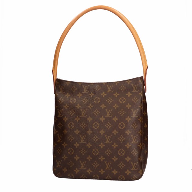 ルイヴィトン LOUIS VUITTON ルーピングGM モノグラム ショルダーバッグ ブラウン レディース 中古